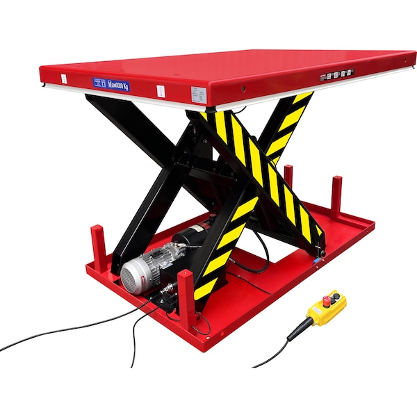 Pake Handling Tools Electric Hydraulic Scissor Lift Table, 13,200 lb. Capacity, 67'' x 47-1/4'' PAKHW6001 - main
